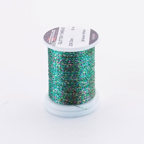 Glitter Thread Green Rnbw
